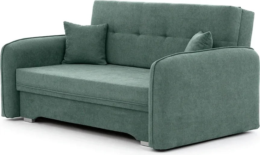 OFERTA Canapea extensibila 2 locuri LAINE, verde Clasa a II-a