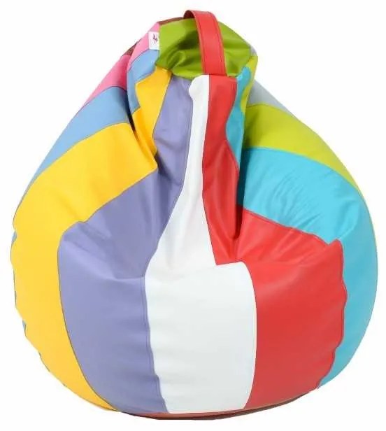 Fotoliu puf copii, Nirvana Light Pufrelax, Material Piele ecologica - Mozaic