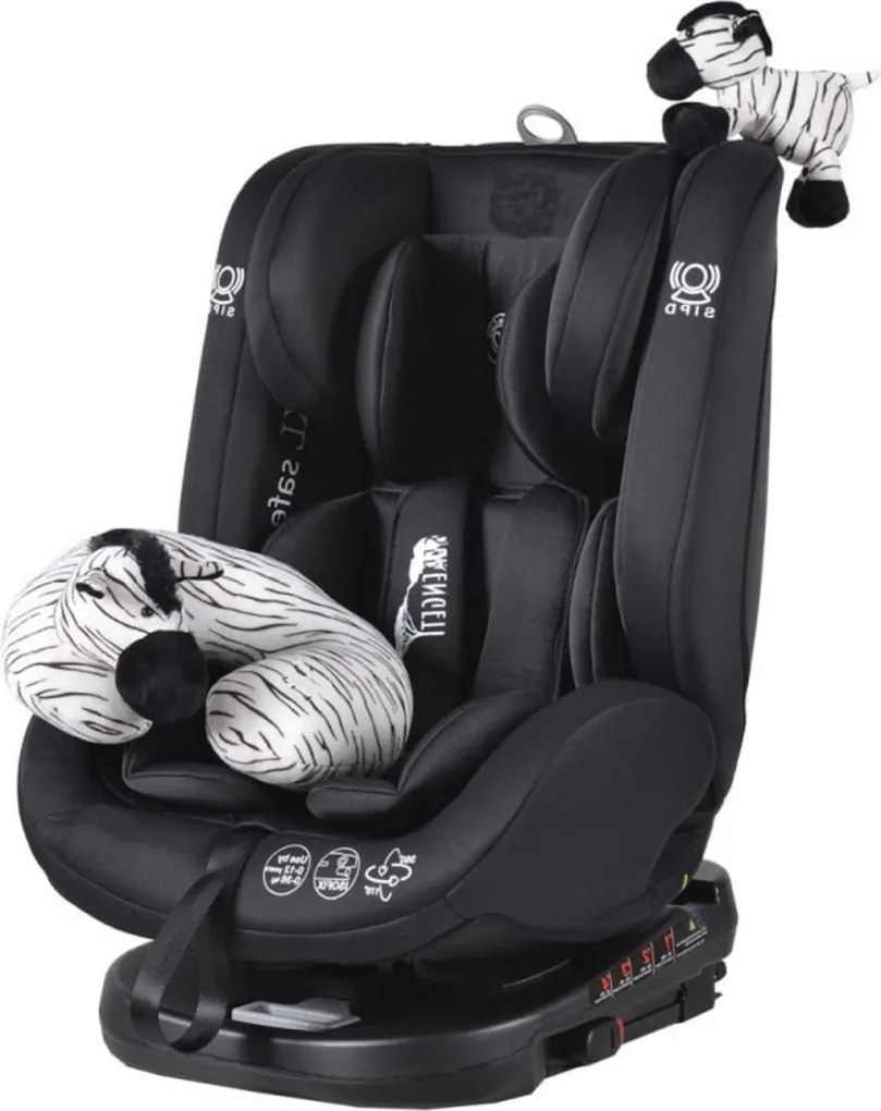 Scaun Auto cu Isofix NOVOKIDS™ Serengenti Deluxe, Rotire 360°, 0-36 kg, Tetiera reglabila pe inaltime, Omologare R-129 i-Size, Centura 5 puncte,
