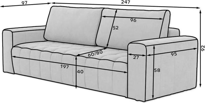 Canapea gri închis extensibilă/cu spațiu de depozitare cu tapițerie din catifea 247 cm Lazaro – ELTAP
