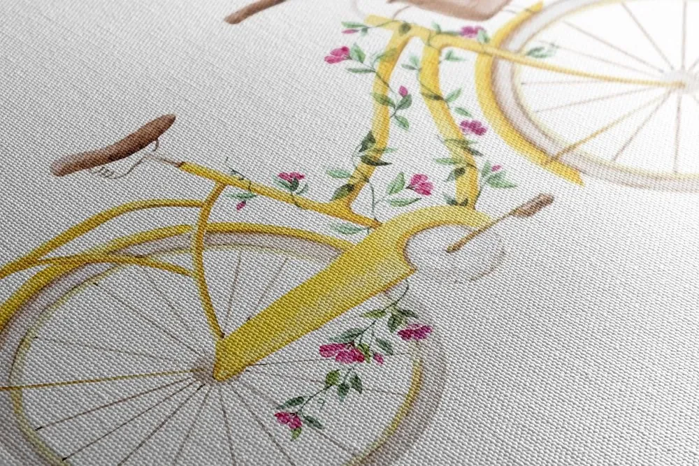 Tablou ilustrația bicicletei retro