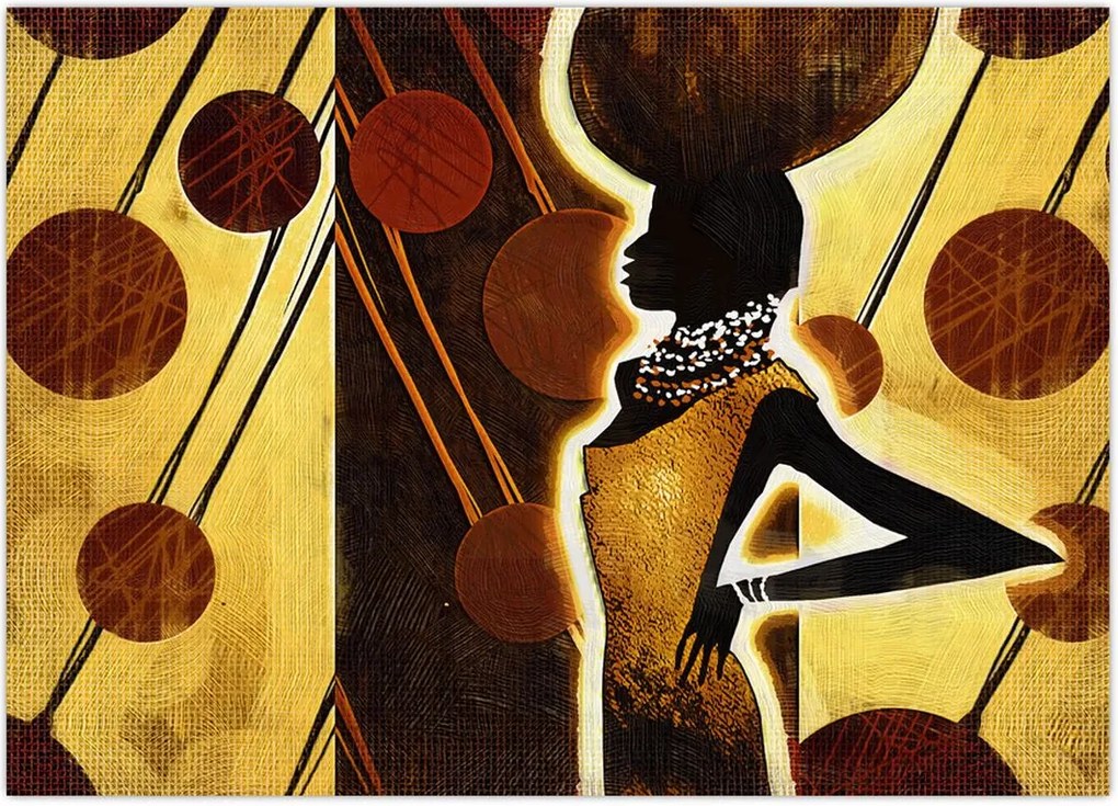 Tablou cu pictură artistică străveche (70x50 cm)