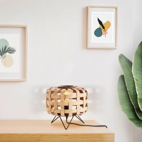 Lampă de masă Brilliant WOODLINE 1xE27/40W/230V bambus