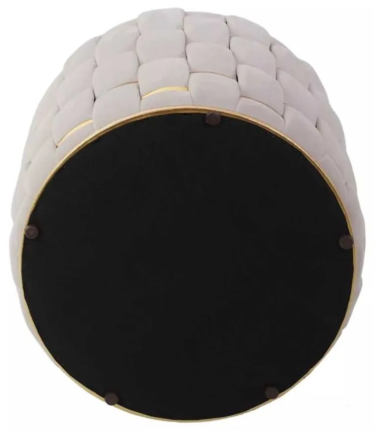 Taburet Bargino Velvet, crem