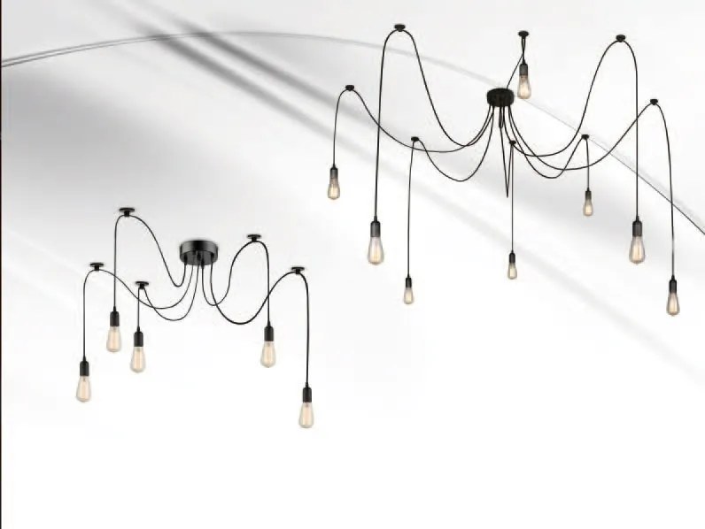 Lustra design Retro cu 5 pendule, MARACANA A110-5 GL