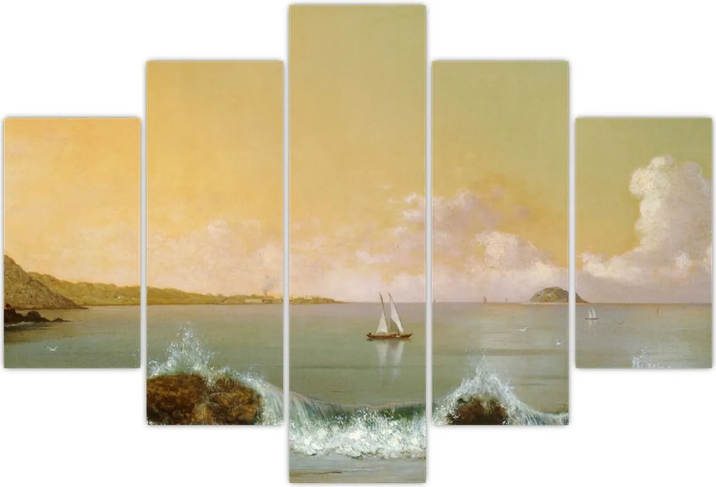 Tablou - Martin Johnson Heade, Rio de Janeiro Bay, reproducere (150x105 cm)