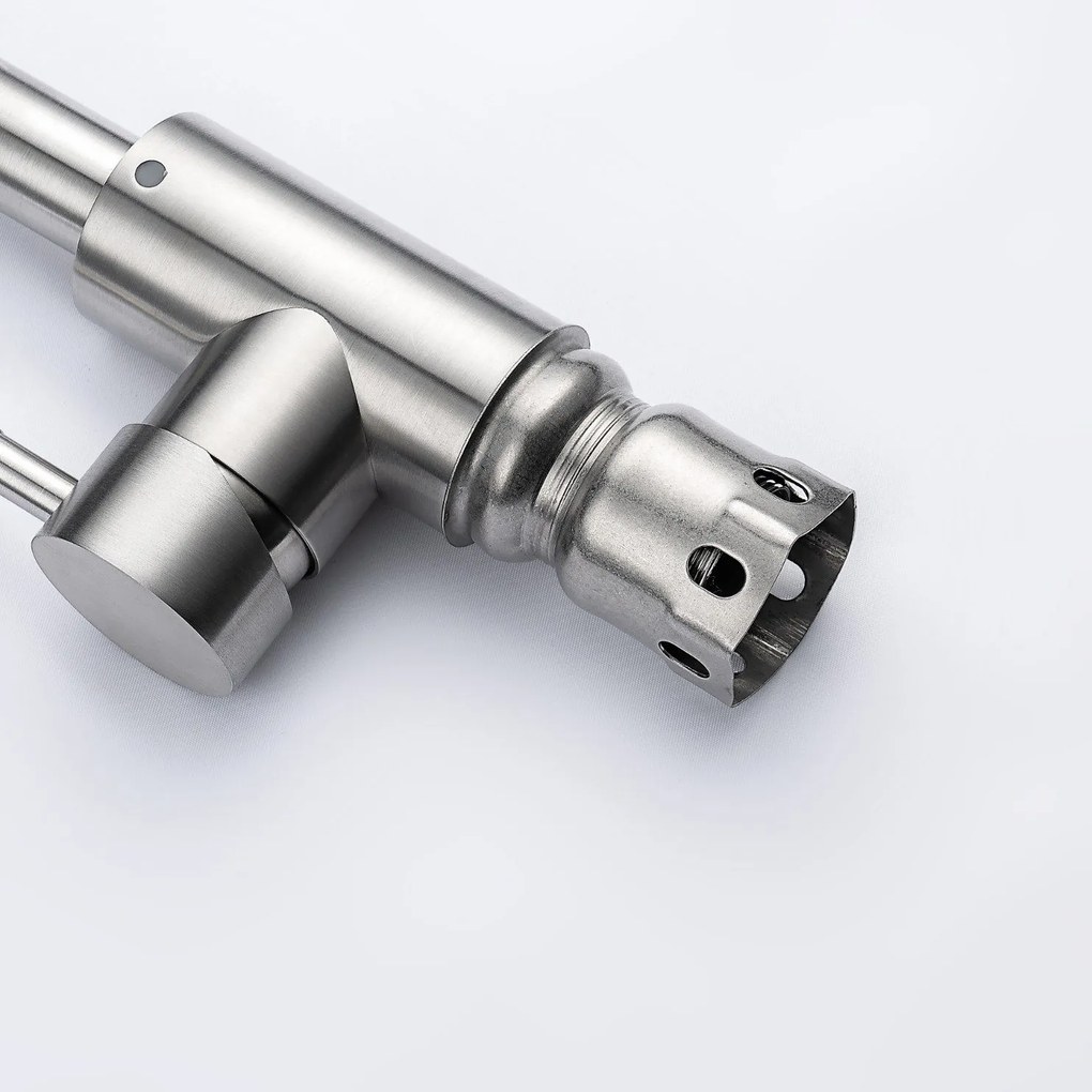 Baterie bucătărie - 290 alamă Satinat P14A