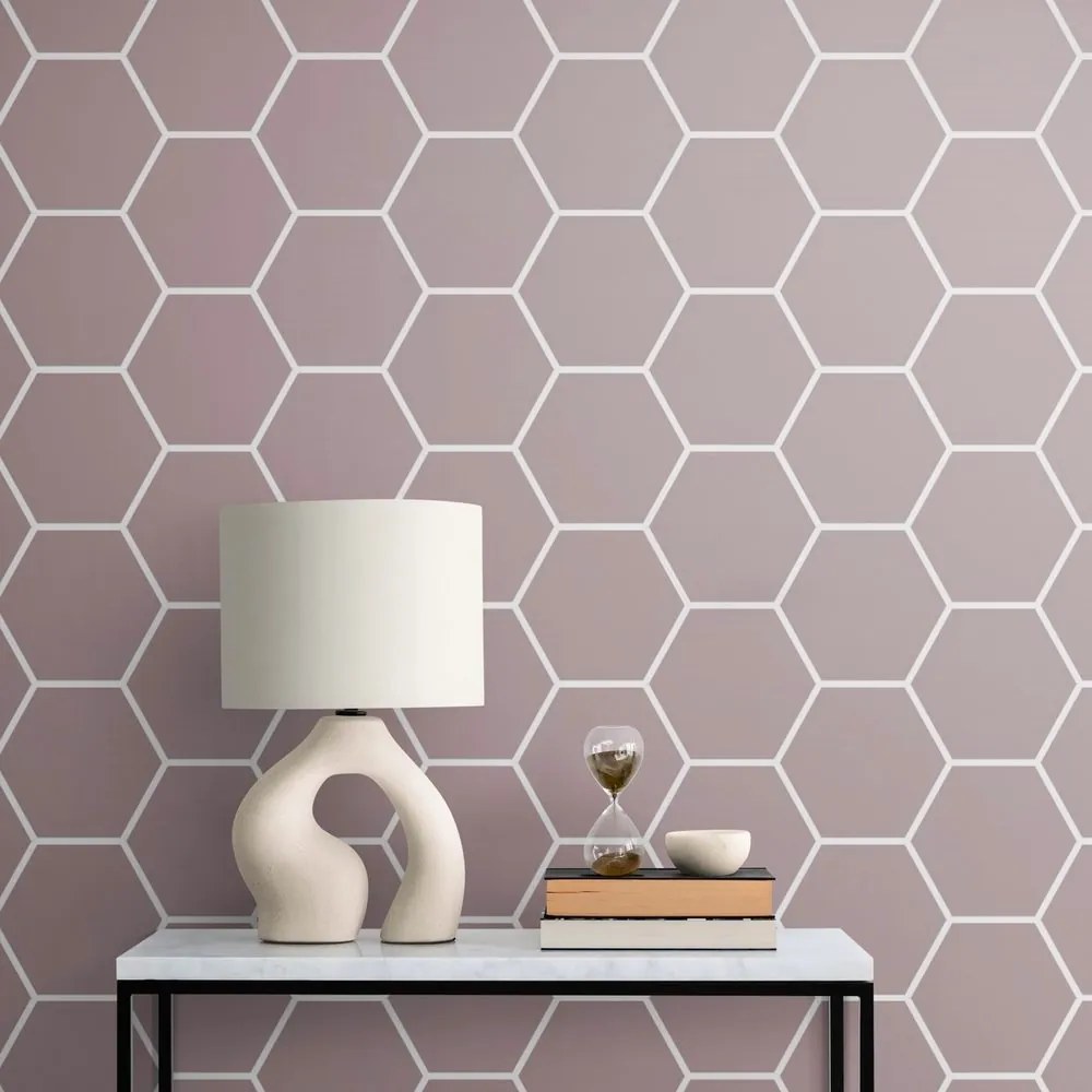 Tapet model hexagonal modern