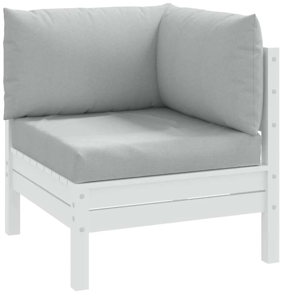 vidaXL Perne de paleți, 3 buc., melanj gri deschis, material textil