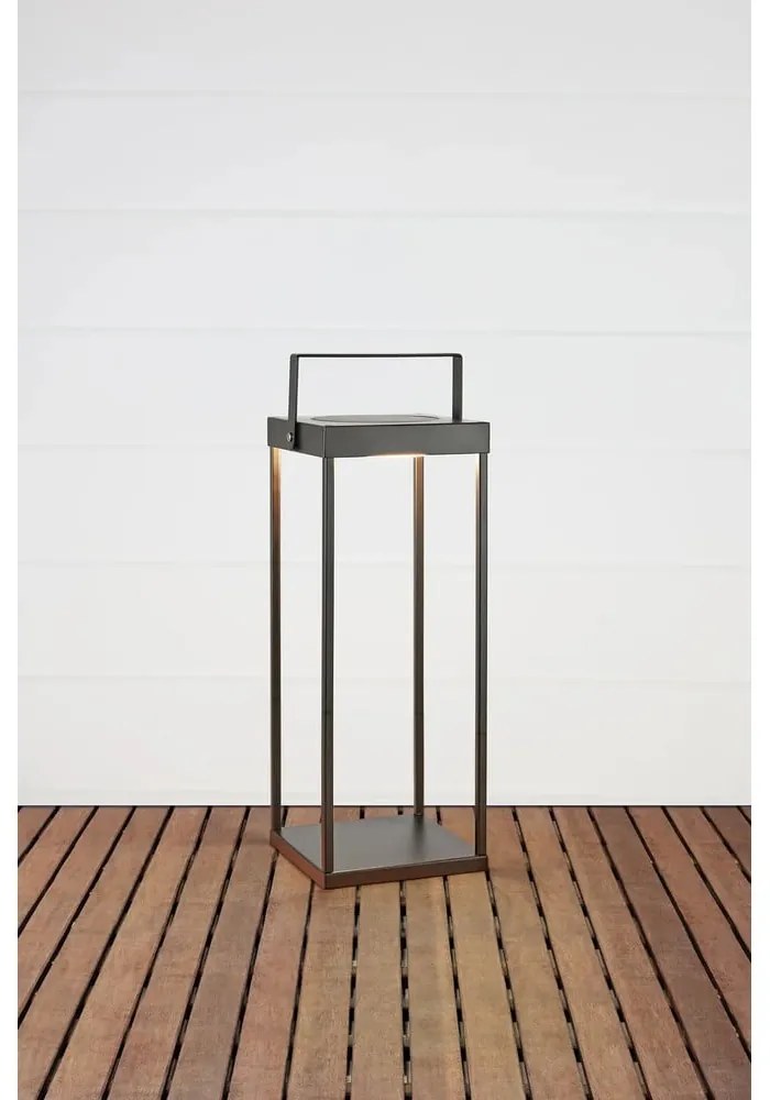 Felinar cu LED negru solar/cu USB (înălțime 53 cm) pentru exterior Pure – Markslöjd