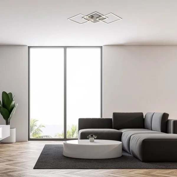 Lustră LED aplicată SIGURD LED/43W/230V crom lucios Rabalux 3200