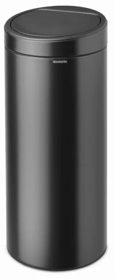Cos de gunoi Brabantia Touch Bin New 1008860, 30 L, Inchidere silentioasa si lina, Gri inchis