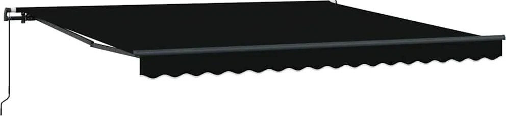 vidaXL Cortina Retractabilă Negru 400 × 300 cm Poliester și oțel