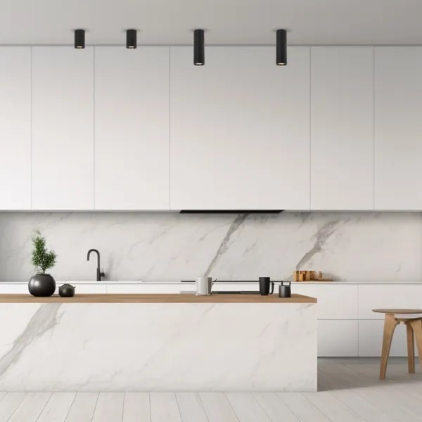 Spot GENESIS 1xGU10/8W/230V 20 cm negru