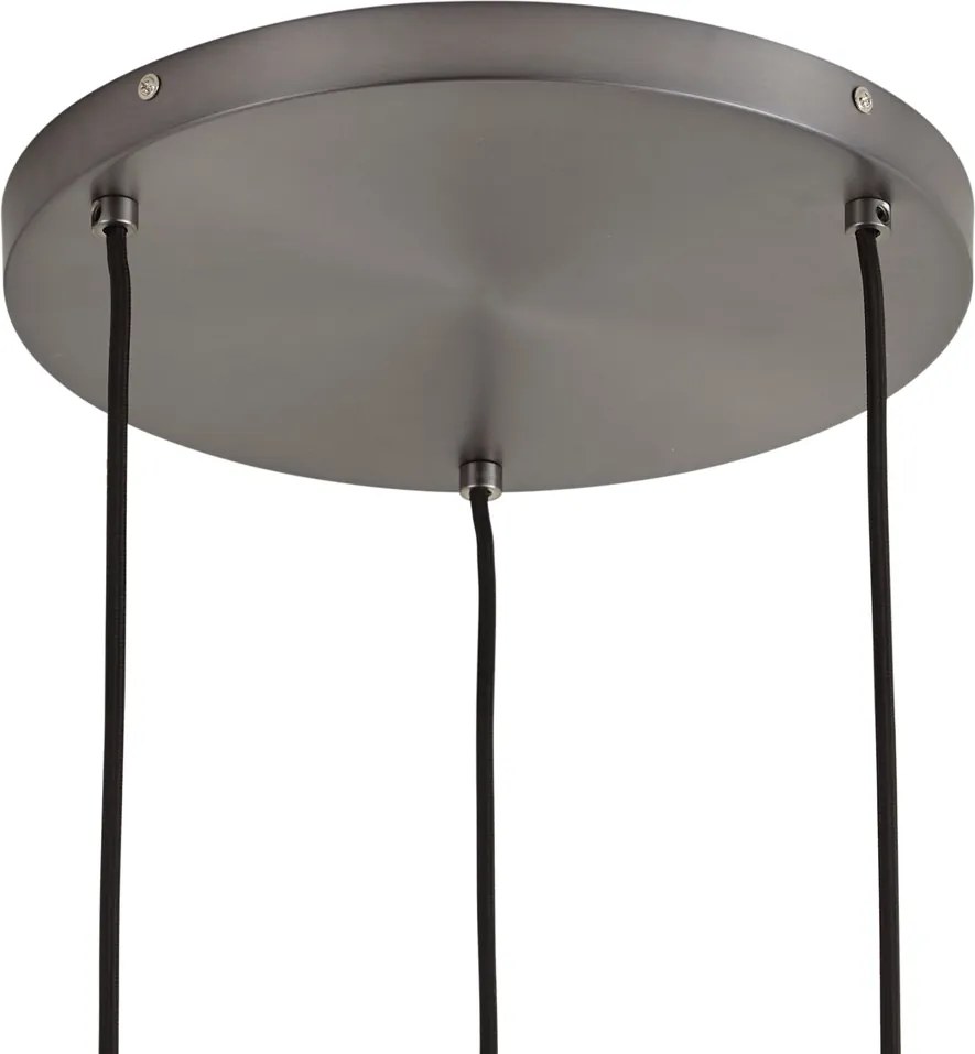 Lampă suspendată de design Gun metal cu 3 lumini - Ard