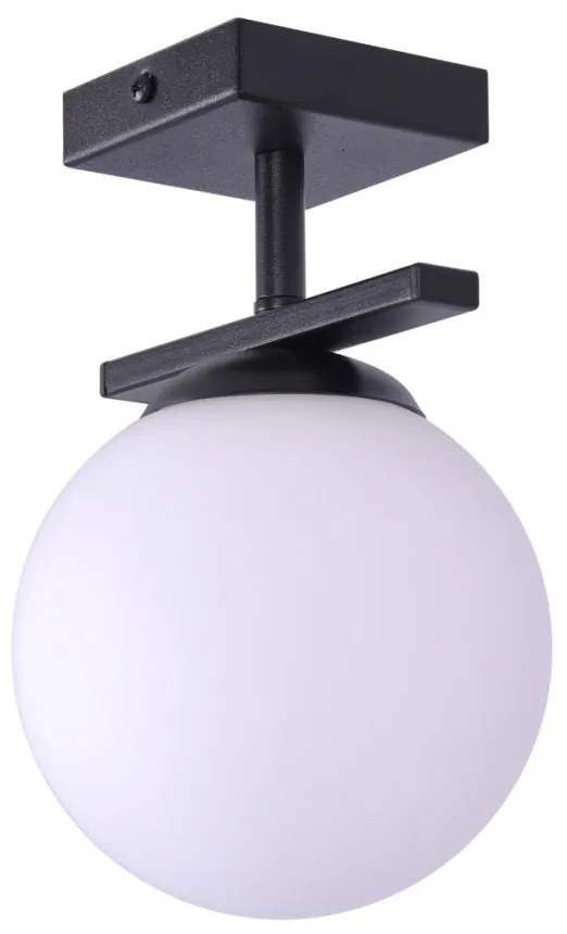 Plafoniera Moderna, 1xE14, Negru, Globe