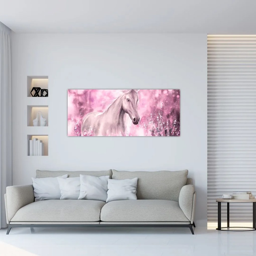 Tablou - Cal pictat (120x50 cm)