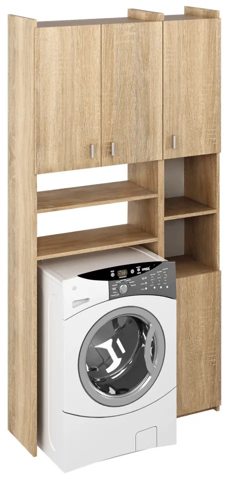 Dulap deasupra mașinii de spălat MIRALI, stejar sonoma