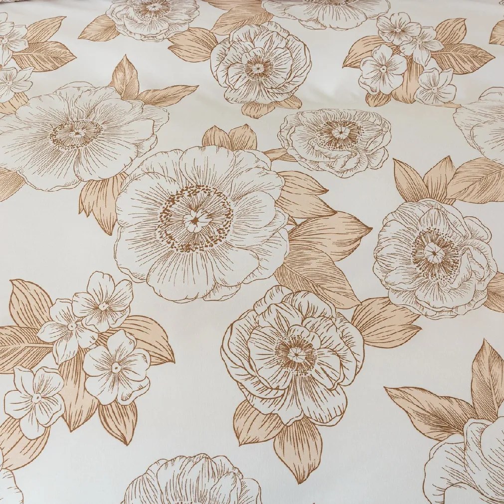 Lenjerie de pat din microfibra SYLVERA NORI maro Dimensiune lenjerie de pat: 70 x 80 cm | 140 x 200 cm