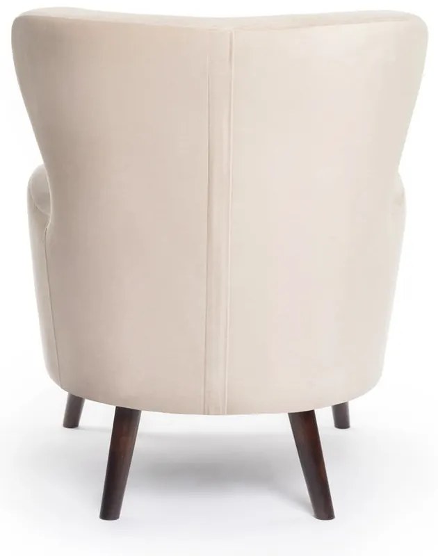 Fotoliu bej wing cu tapițerie din catifea Noemye – Bonami Selection