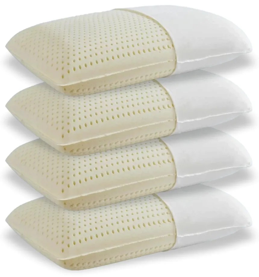 PACHET 4 PERNE AERO-SAN LATEX 249, pernă ortopedică pentru dormit, din latex natural, cu sistem de ventilație al aerului