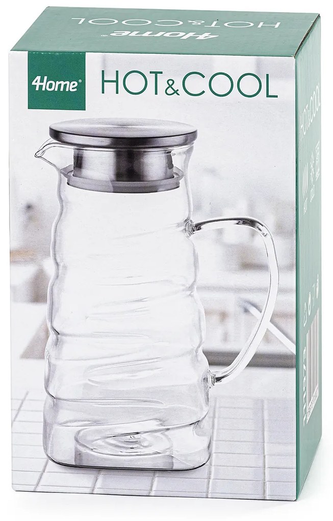 Carafă de sticlă 4Home Wave Hot&Cool, 1,2 l