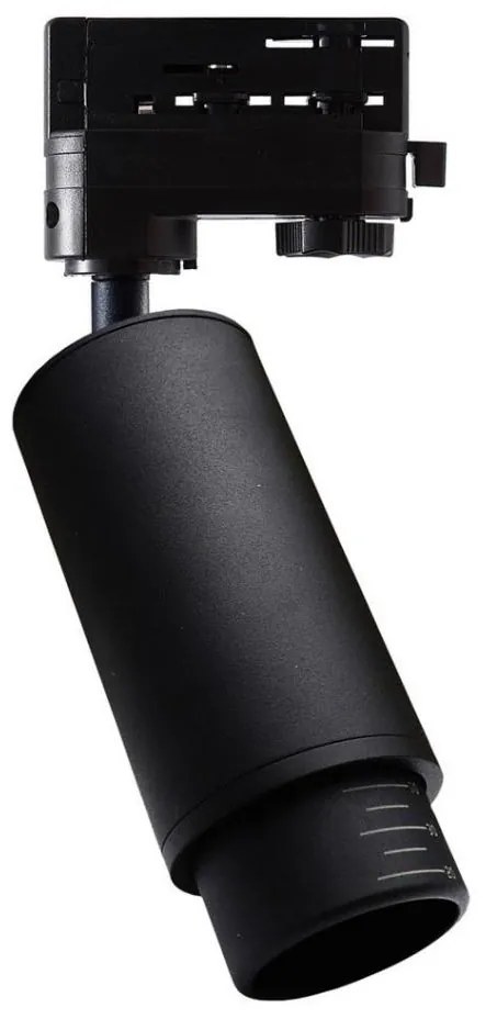 Spot pentru sistem de șină trifazic MICA 1xGU10/25W/230V negru