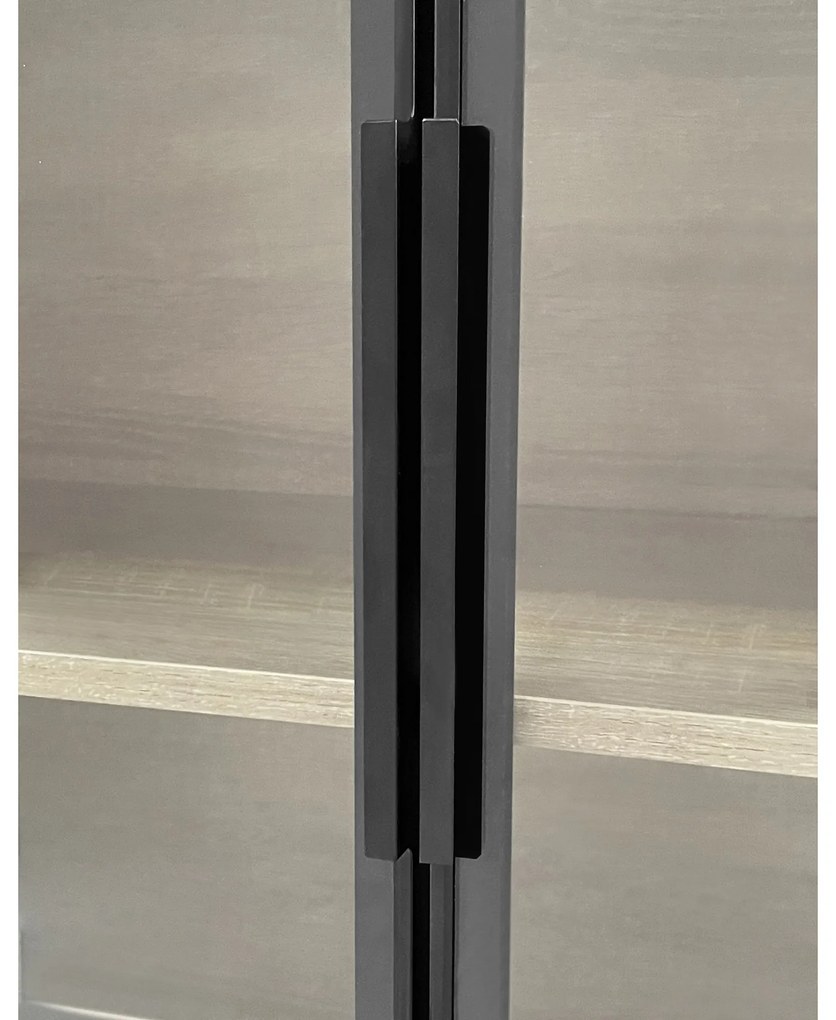 Dulap de baie cu iluminare LED, Negru | Aosom Romania