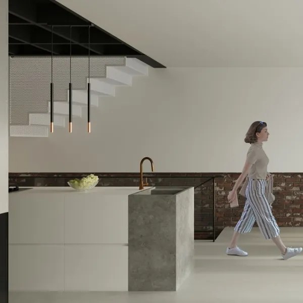 Lustră pe cablu MOSAIC 3xG9/12W/230V neagră/cupru