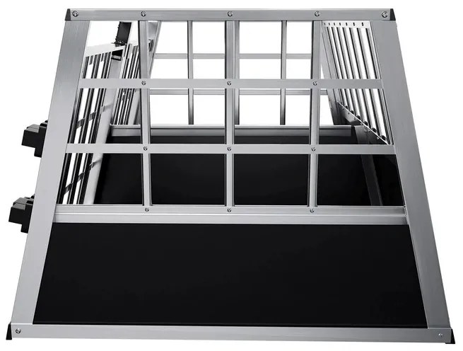 Juskys Lada din aluminiu pentru caini LX