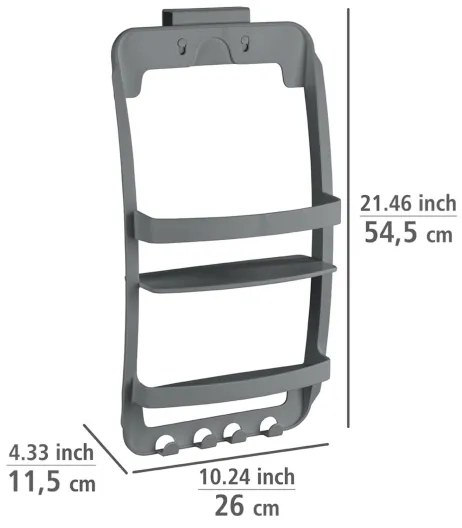 WENKO 24633100 - Raft UNIVERSAL 26x54,5 cm antracit