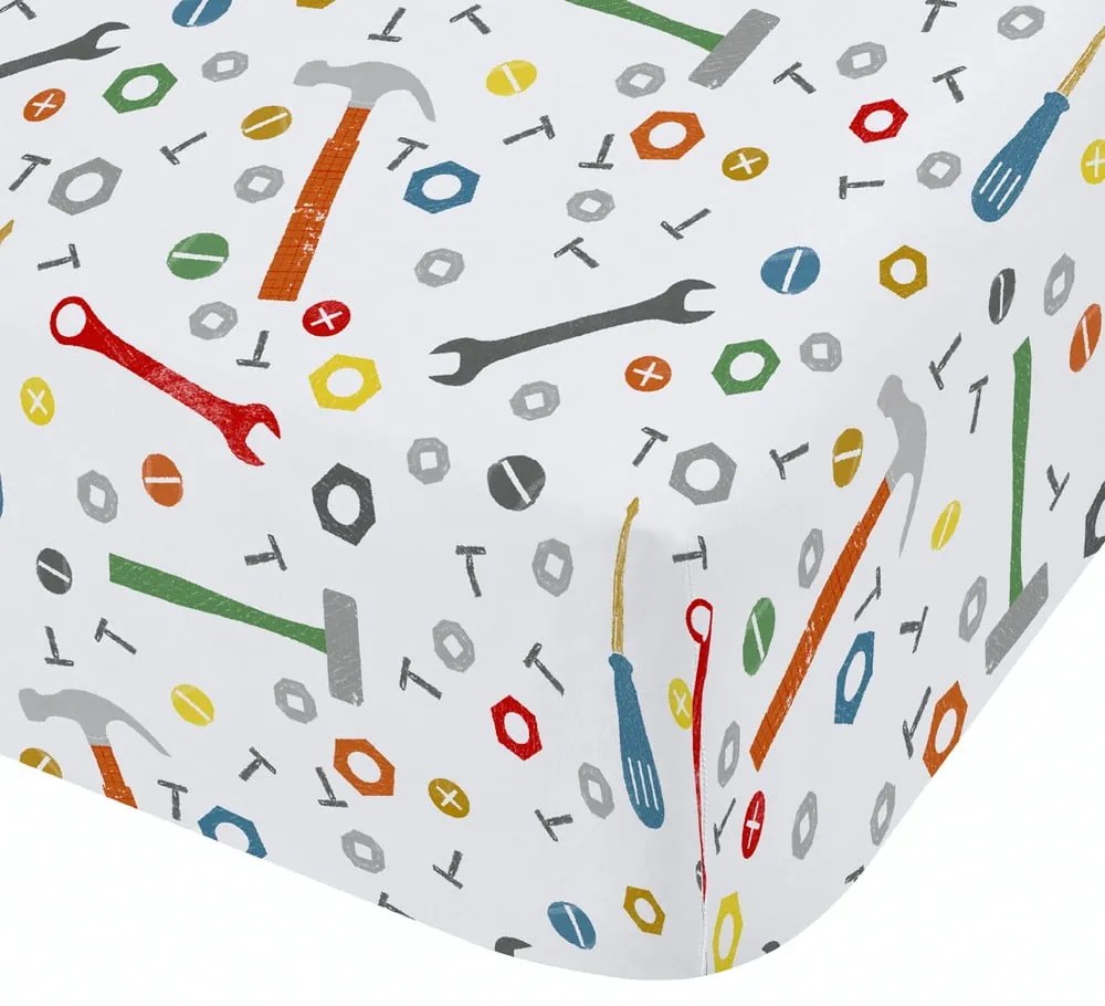 Cearceaf pentru copii pentru pat de o persoană cu elastic 90x190 cm Digger Dreams – Catherine Lansfield