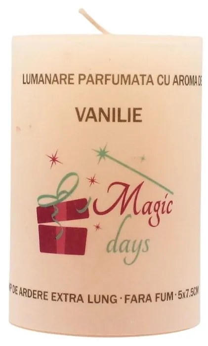 Lumânare parfumată Magic Days vanilie 7.5cm