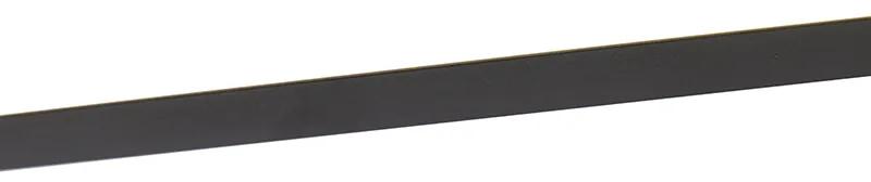 Plafoniera neagra 80 cm cu LED cu telecomanda - Liv