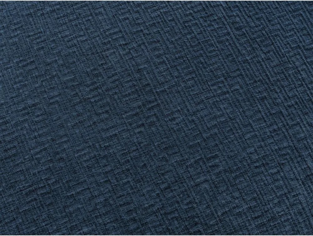 Canapea albastru-închis pentru dormitul zilnic/extensibilă cu tapițerie din chenille 220 cm Hugo – Bobochic Paris