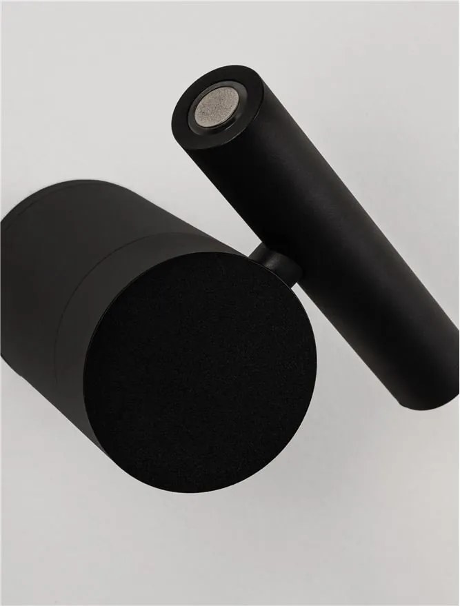 Aplica cu Spot LED directionabil stil minimalist CICLO negru, NVL-9540283