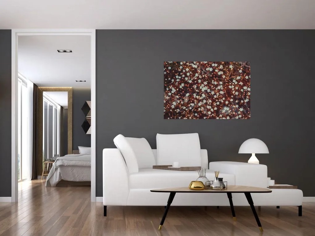 Tablou cu floare de nu mă uita (90x60 cm)
