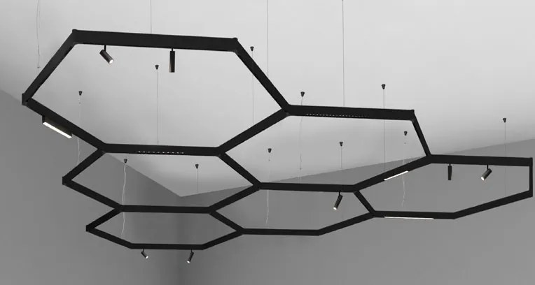 Accesoriu, Corp de iluminat pentru sina magnetica Buxton, Loop sau Sign, Nap 10W 3000K