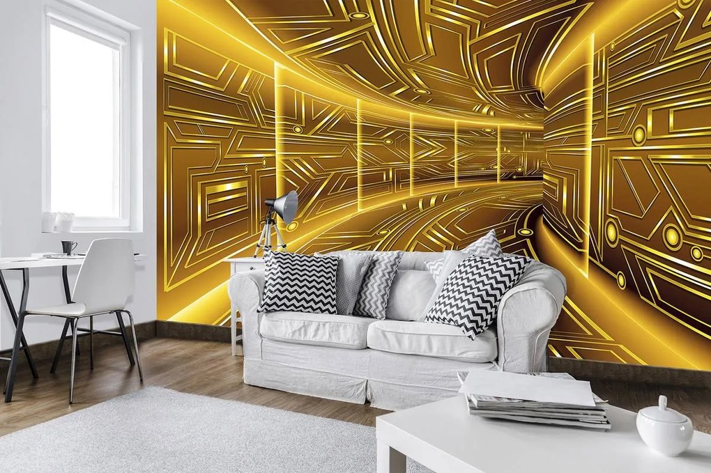 Fototapet - Coridor  galben (152,5x104 cm)