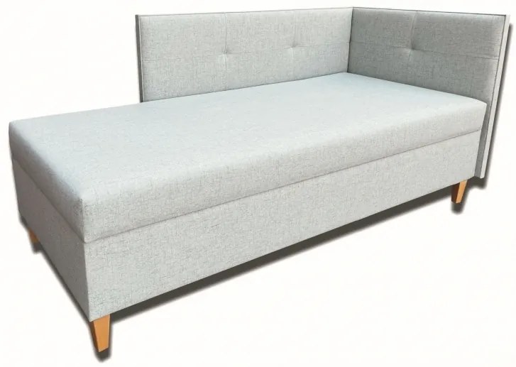Pat de o persoană (canapea) 80 cm Alissa (cu saltea din arcuri) (D). 1052020