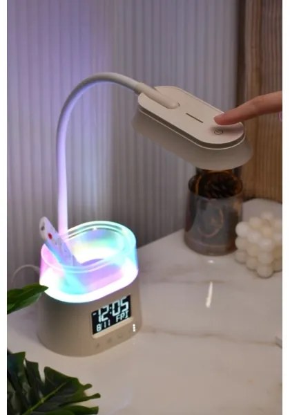 Lampă LED RGBW de masă cu suport de creioane Immax 08980L FALCON LED/10W/5V