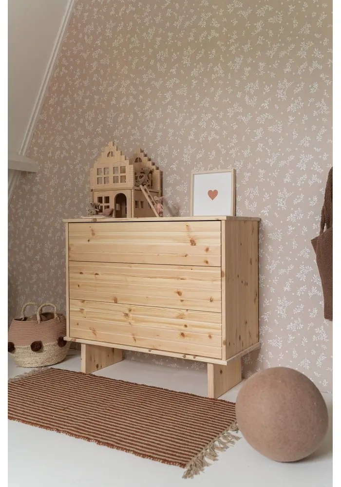 Comodă din lemn de pin natural Karup Design Kommo