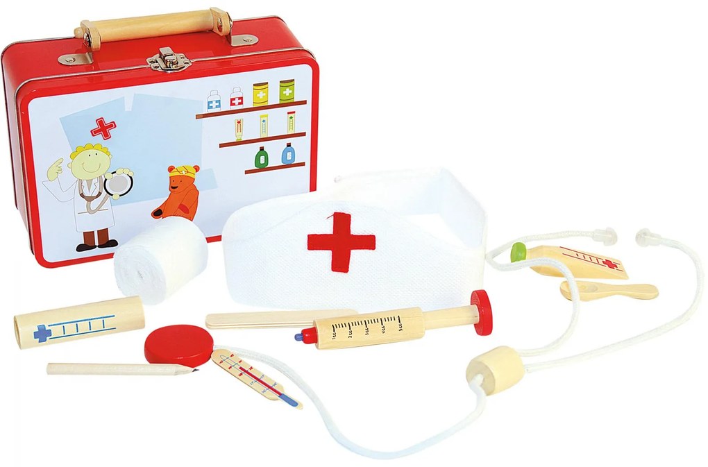 Jucarie Din Lemn - Trusa De Doctor