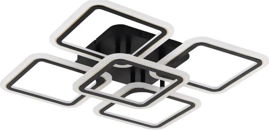 Plafonieră LED dimabilă Zuma Line MS232150R-BK STELLAR LED/55W/230V 3000-6000K negru + telecomandă