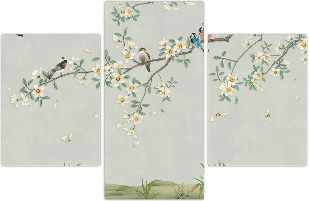 Tablou - Adunarea păsărilor (90x60 cm)