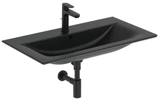 Lavoar pe mobilier Ideal Standard Connect Air 84x46 cm negru mat