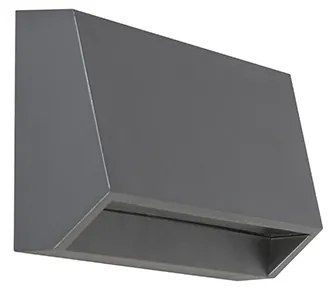 Lampa de perete exterioară modernă gri închis cu LED IP65 - Sandstone 2