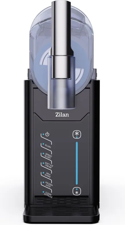Aparat pentru deserturi inghetate (sorbet) Zilan ZLN4819, 200 W, 2 l, 5 programe automate, Control al consistentei, Autocuratare, LED, Negru