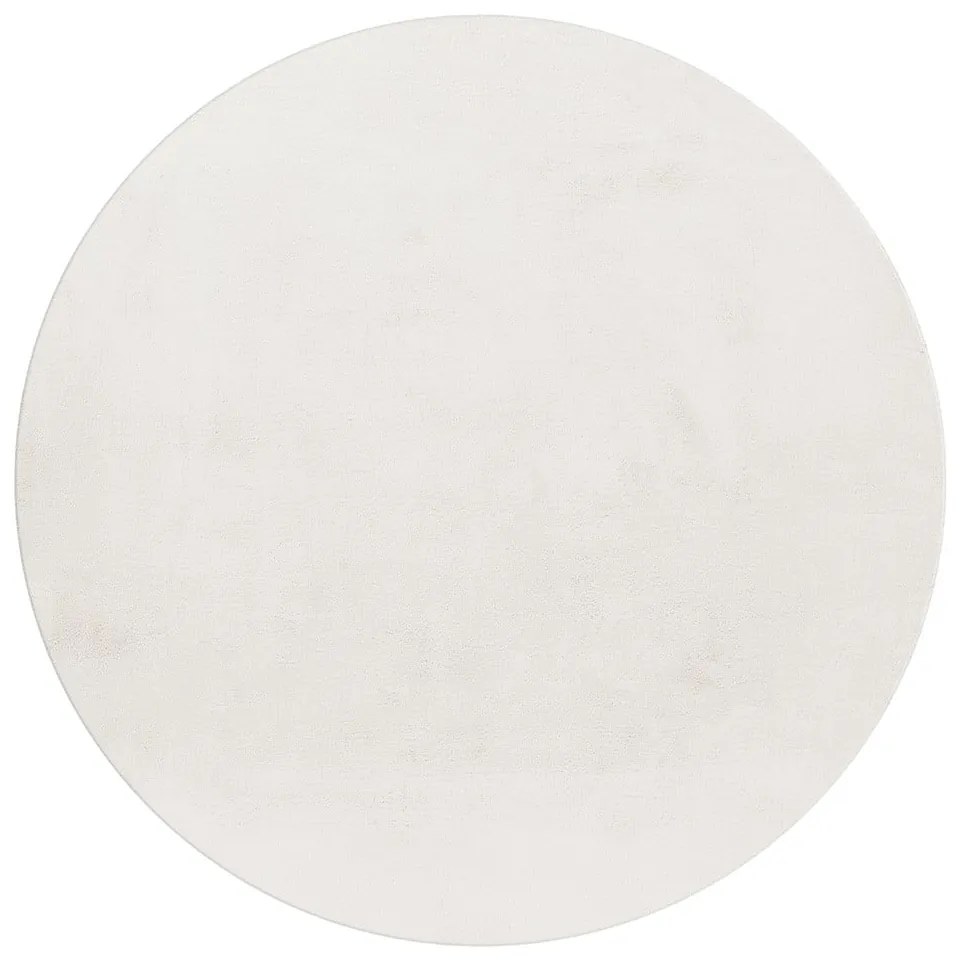 Covor crem lavabil rotund ø 120 cm Pouffy – Ayyildiz Carpets