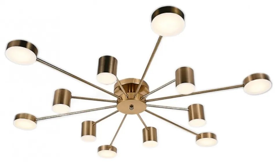 Lustra LED Cu Telecomanda, Elit's Esn R9029-12, 144W, Gold